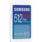 SAMSUNG PRO Plus 512 GB SDXC geheugenkaart Wit, UHS-I U3, Class 3, V30