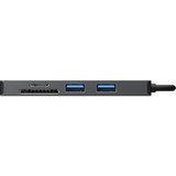 Sitecom 5-in-1 USB-C Multiport dockingstation Grijs