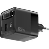 Sitecom 65W GaN Power Delivery wandoplader met uittrekbare kabel Zwart