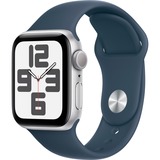 Apple Watch SE (2023) smartwatch Donkerblauw/donkerblauw, 40 mm, Sportbandje (M/L), Aluminium