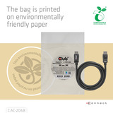 Club 3D Displayport 1.4 VESA gecertificeerde kabel male-male Zwart, 2 meter, 8K 60Hz, 32.4Gbps