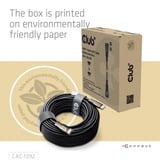 Club 3D HDMI hybride AOC kabel 8K60Hz/4K120Hz 30m Zwart