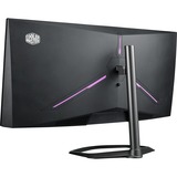 Cooler Master GM34-CW 34" Curved UltraWide gaming monitor Donkergrijs/zwart, 2x HDMI, 2x DisplayPort, 144 Hz