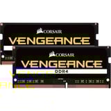 Corsair 16 GB DDR4-3200 (2x 8 GB) Kit laptopgeheugen Zwart, CMSX16GX4M2A3200C22, Vengeance