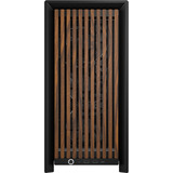 Corsair FRAME 4000D WOOD RS midi tower behuizing Zwart/houtkleur | 2x USB-A | 1x USB-C | RGB | Tempered Glass