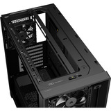 Corsair FRAME 4000D WOOD RS midi tower behuizing Zwart/houtkleur | 2x USB-A | 1x USB-C | RGB | Tempered Glass