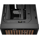Corsair FRAME 4000D WOOD RS midi tower behuizing Zwart/houtkleur | 2x USB-A | 1x USB-C | RGB | Tempered Glass