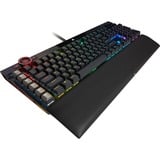 Corsair K100 RGB Optical-Mechanical Keyboard, gaming toetsenbord Zwart, US lay-out, Corsair OPX, RGB leds