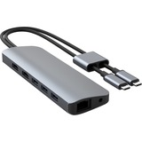 Hyper HyperDrive VIPER 10-in-2 USB-C Hub dockingstation Donkergrijs