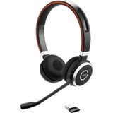 Jabra Evolve 65 UC SE on-ear headset Zwart/zilver, Bluetooth, Stereo