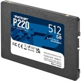 Patriot P220 512 GB SSD Zwart, SATA III 6 Gb/s