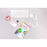 Raspberry Pi Foundation Raspberry Pi 400 Kit mini-pc Wit/pink (roze), USB-A 2.0, 2x USB-A 3.2 (5 Gbit/s), USB-C 3.2 (5 Gbit/s), 2x Micro HDMI, RJ-45