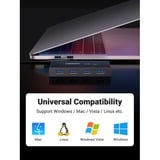 UGREEN USB 3.0 4-Port usb-switch Zwart