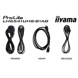 iiyama ProLite LH6541UHS-B1AG 64.5" 4K Ultra HD Public Display Zwart, HDMI, USB, LAN, Audio