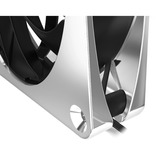Alphacool Apex Stealth Metal Power case fan Zilver/zwart, 4-pin PWM fan-connector