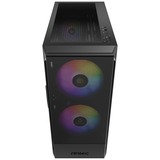 Antec NX416L midi tower behuizing Zwart | 1x USB-A | 1x USB-C | Window