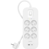 Belkin SurgePlus spanningsbeveiliger stekkerdoos Wit