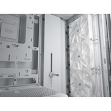 Corsair FRAME 4000D WOOD RS midi tower behuizing Wit/houtkleur | 2x USB-A | 1x USB-C | RGB | Tempered Glass