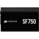 Corsair SF750 modulaire 750 watt voeding  Zwart, 1x 12V-2x6, 2x PCIe