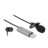 DeLOCK DeLOCK USB Krawatte Mikrofon microfoon Zwart