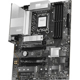 MSI MSI PRO Z890-S WIFI6E socket 1851 moederbord Zwart/zilver, RAID, 2.5Gb-LAN, Wi-Fi 7, BT 5.4, Sound, ATX