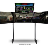 Next Level Racing Elite Quad Monitor Stand carbon grey standaard Zwart