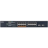 Zyxel  16-port 2.5GbE & 2 SFP+ Uplink Smart Managed PoE switch 