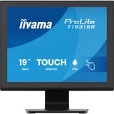 iiyama ProLite T1931SR-B2S 19" touchscreen monitor Zwart, VGA, HDMI, DisplayPort, Audio, Touchscreen
