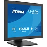 iiyama ProLite T1931SR-B2S 19" touchscreen monitor Zwart, VGA, HDMI, DisplayPort, Audio, Touchscreen