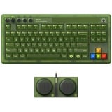 8BitDo Retro 87 Mechanical Keyboard - Xbox Edition, gaming toetsenbord Groen, US lay-out, Kailh Box Jellyfish X, TKL, ABS keycaps, Bluetooth 5.0, Wireless 2.4G, USB