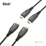 Club 3D HDMI Hybrid AOC Cable 8K60Hz/4K120Hz, 100 m kabel Zwart
