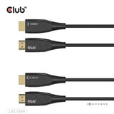 Club 3D HDMI Hybrid AOC Cable 8K60Hz/4K120Hz, 100 m kabel Zwart