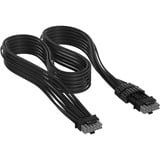 Corsair PCIe 12V-2x6 to PCIe 12V-2x6 600W kabel Zwart, 650 mm