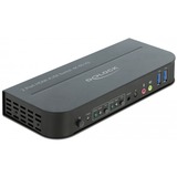 DeLOCK HDMI kvm-switch Zwart, 4K 60 Hz, USB 3.0, Audio