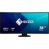 EIZO EV3895-BK 37.5" Curved monitor Zwart, 2x HDMI, DisplayPort, 4x USB-A 3.2 (5 Gbit/s), USB-C, RJ-45