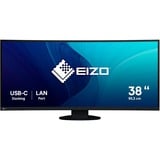 EIZO FlexScan EV3895-BK 37.5" curved monitor Zwart, 2x HDMI, DisplayPort, 4x USB-A, USB-C, RJ-45
