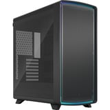 Fractal Design Summit Ambience Blackout TG midi tower behuizing Zwart | 2x USB-A | 1x USB-C | RGB | Tempered Glass