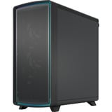 Fractal Design Summit Ambience Blackout TG midi tower behuizing Zwart | 2x USB-A | 1x USB-C | RGB | Tempered Glass