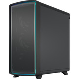 Fractal Design Summit Ambience Blackout TG midi tower behuizing Zwart | 2x USB-A | 1x USB-C | RGB | Tempered Glass