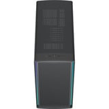 Fractal Design Summit Ambience Blackout TG midi tower behuizing Zwart | 2x USB-A | 1x USB-C | RGB | Tempered Glass