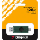 Kingston DataTraveler Duo 128 GB usb-stick Groen, DTDEG2/128GB