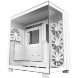 NZXT H9 Flow Tower-behuizing Wit | 2x USB-A 3.2 (5 Gbit/s) | 1x USB-C 3.2 (10 Gbit/s) | 1x Audio | Window-kit