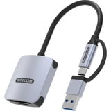 Sitecom USB Kaartlezer USB-C & USB-A Grijs
