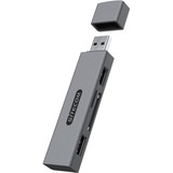 USB Stick Card Reader with 2 USB Ports kaartlezer