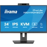 iiyama ProLite XB2490HSCH-B1 23.8" monitor Zwart, 1x HDMI, 2x USB-C, 2x USB-A, 120 Hz
