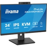 iiyama ProLite XB2490HSCH-B1 23.8" monitor Zwart, 1x HDMI, 2x USB-C, 2x USB-A, 120 Hz