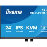 iiyama ProLite XB2490HSCH-B1 23.8" monitor Zwart, 1x HDMI, 2x USB-C, 2x USB-A, 120 Hz