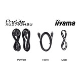 iiyama ProLite XU2793HSU-B7 27" monitor Zwart (mat), 100 Hz, HDMI, DisplayPort, USB, Audio, Adaptive Sync