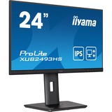 iiyama Prolite XUB2493HS-B5 24" Monitor Zwart, 75Hz, HDMI, DisplayPort, Audio