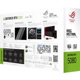 ASUS GeForce RTX 5080 ROG ASTRAL GAMING WHITE Edition grafische kaart Wit, DLSS 4, 3x DisplayPort, 1x HDMI 2.1